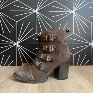 Freebird by Steven Brown Multi-Buckle Heeled Boots